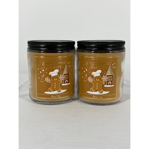 Bath & Body Works Other - NEW Bath & Body Gingerbread Bakery Holiday Scented Candles 2Pack